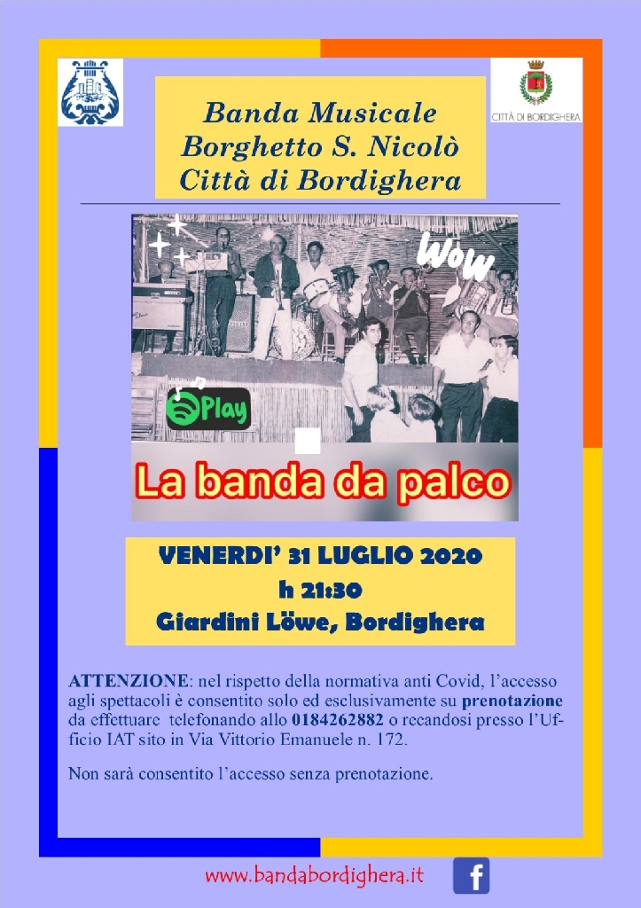 Concerto 31 luglio 2020 - Bordighera